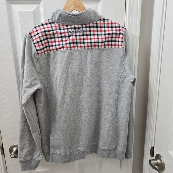 Disney Cruiseline 1/4 zip Sweatshirt Womens Size Large Gray‎ casual travel - Picture 2 of 14